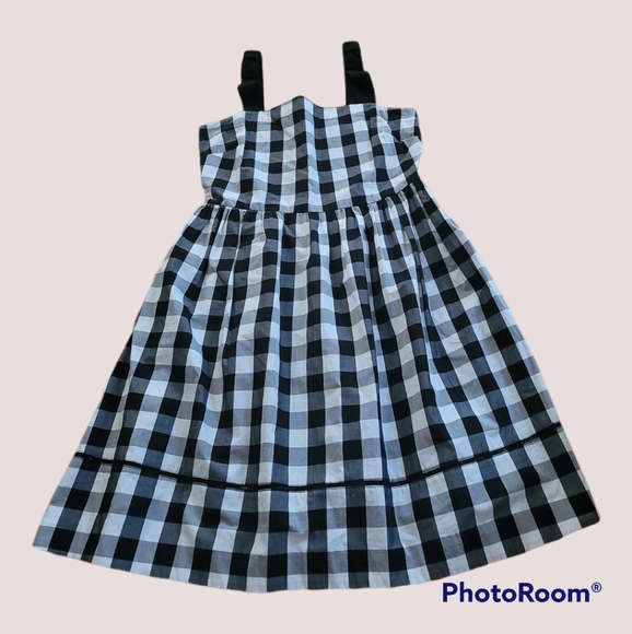 Kate Spade Black and White Gingham Sun Dress NWT - Picture 1 of 7